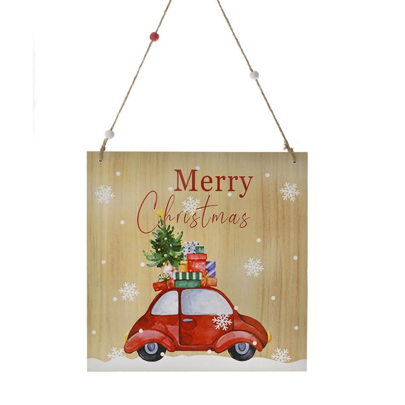 Ξύλινη Κρεμαστή Πινακίδα  - Σετ 8τμχ. (22x22εκ.) 79657