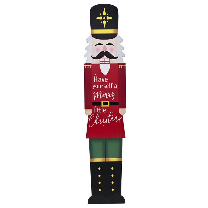 Καρυοθραύστης Κόκκινος Με Φως Ταμπέλα Εισόδου (37x2,5x180εκ.) 79824