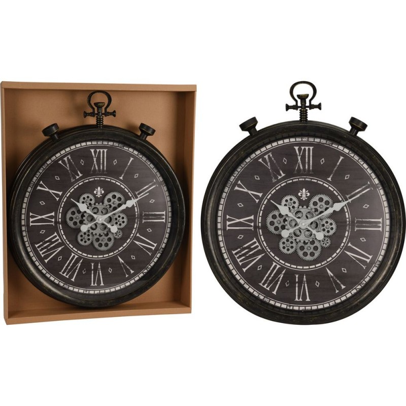 Ρολόι Τοίχου Μαύρο (77εκ.) 065528