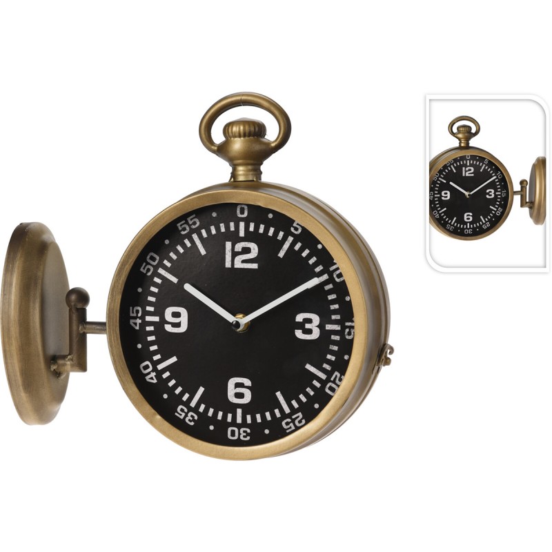 Μεταλλικό Ρολόι Αντικέ 2 Πλευρών (28.5x10x25εκ.) 115094