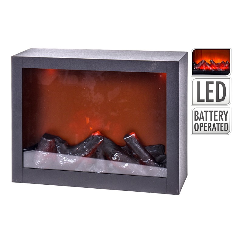  Διακοσμητικό Τζάκι Με Led (41x10x25εκ.) 179778 |Sale -35%