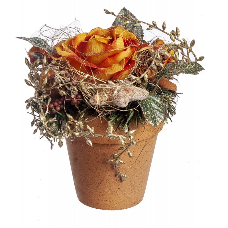 Γλαστράκι με Τριαντάφυλλο Χρυσό (12εκ.) 22846