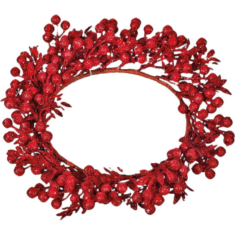 Στεφανάκι Με Κόκκινα Μούρα (30εκ.) 39889