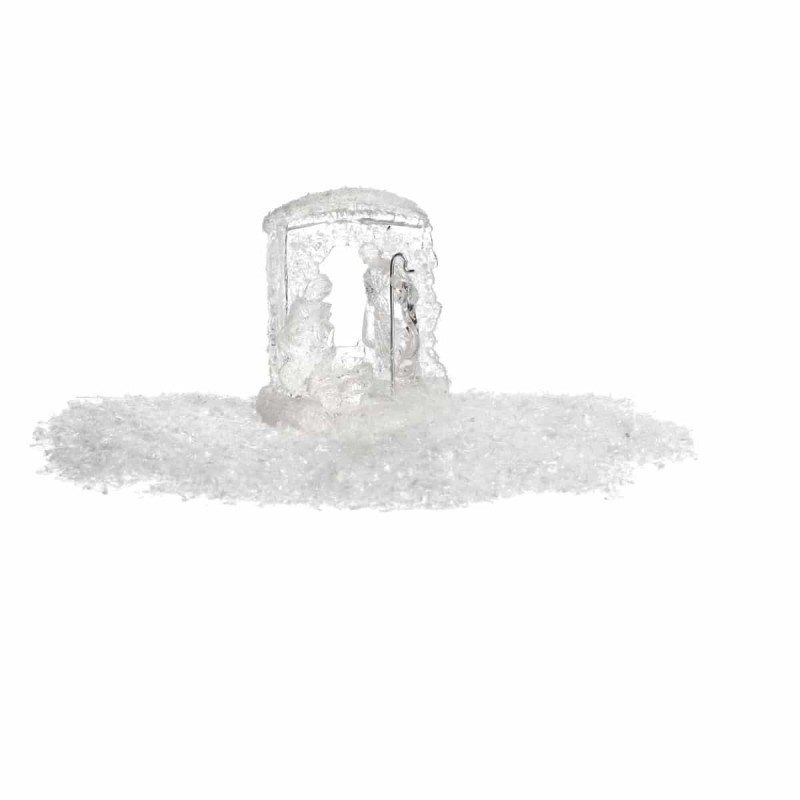 Χριστουγεννιάτικη Φωτιζόμενη Ακρυλική Φάτνη (13εκ.) 40269