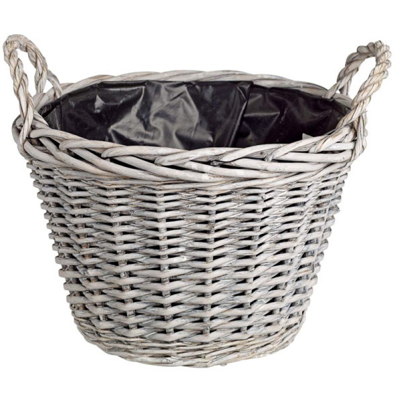 Καλάθι - Κασπώ Γκρι Με Χερούλια -Σετ 2τμχ. (29x20εκ.) 50027