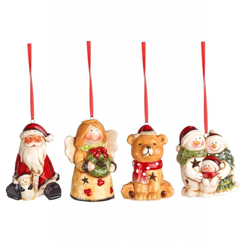 Κεραμικά Στολίδια - Σετ 4τμχ. (8εκ.) 50351