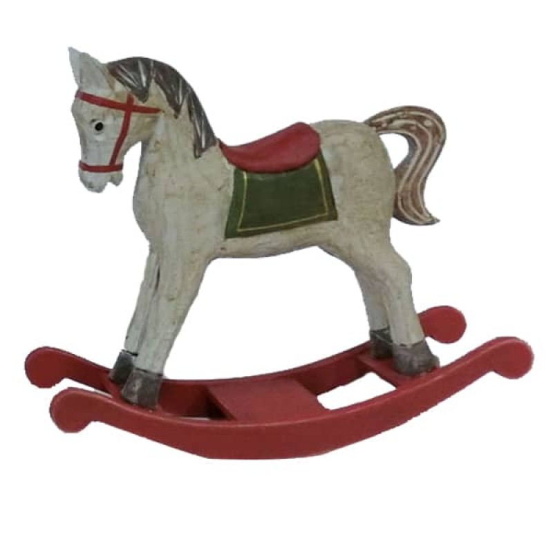 Άλογο Ξύλινο Κουνιστό (23x6x21εκ.) 54092