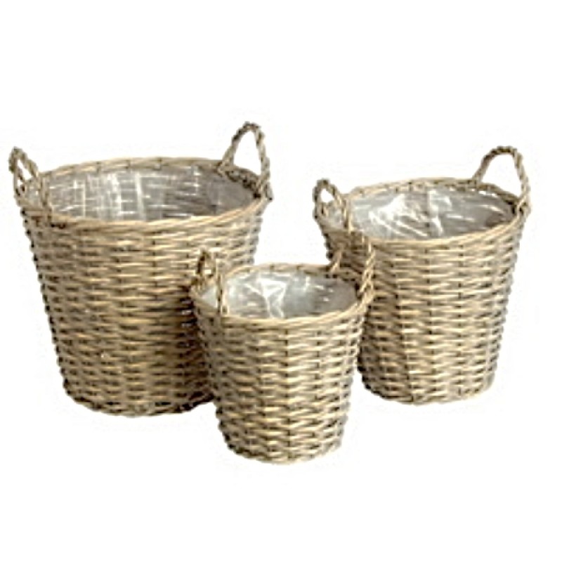 Καλάθια Από Ιτιά -Σετ 3τμχ. 55061 |Sale -50%