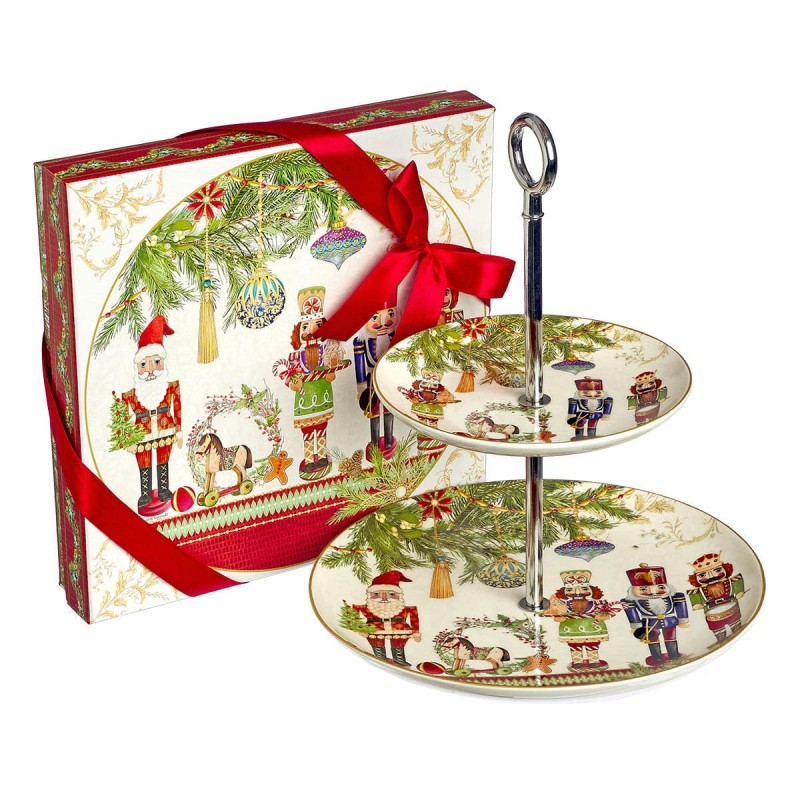 Γλυκιέρα Πορσελάνινη 2 Επιπέδων Σε Κουτί 56460