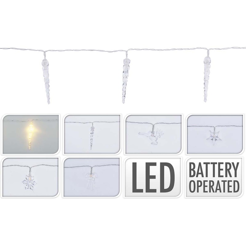 Λαμπάκια Με Χριστουγεννιάτικες Παραστάσεις - Σετ 25τμχ. (10 LED) 738357