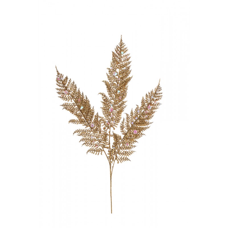 Κλαδί Φτέρη Golden Glitter 8524028