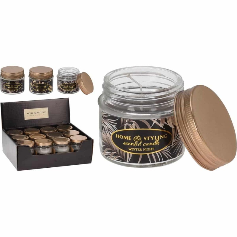 Κερί Αρωματικό Σε Γυάλινο Βαζάκι - Σετ 3τμχ. (6,6x9εκ.) 988578