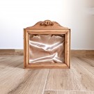 Στεφανοθήκη Ξύλινη (30x29εκ.) Flowers Almond Wood 239-502-03-545