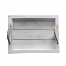 Ξύλινος Δίσκος (30x22,5εκ.) Coastal-Mare White 236-130-101