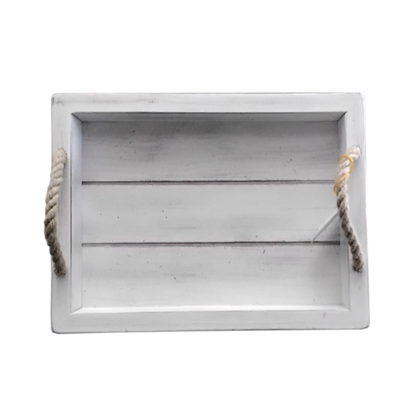 Ξύλινος Δίσκος (30x22,5εκ.) Coastal-Mare White 236-130-101