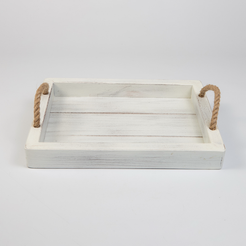 Ξύλινος Δίσκος (30x22,5εκ.) Coastal-Mare White 236-130-101