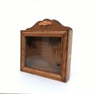 Στεφανοθήκη Ξύλινη (30x29εκ.) Flowers Walnut Brown 239-502-04