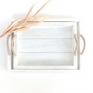 Ξύλινος Δίσκος (37x27εκ.) Vintage-Mare White 236-102-101