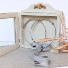 Στεφανοθήκη Ξύλινη (30x29εκ.) Flowers Cottage White 239-502-63