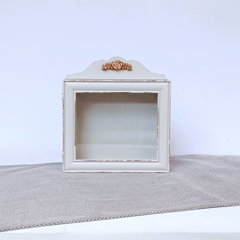 Στεφανοθήκη Ξύλινη (30x29εκ.) Flowers Cottage White 239-502-63