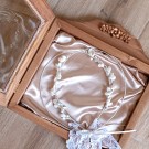 Στεφανοθήκη Ξύλινη (30x29εκ.) Flowers Almond Wood 239-502-03-545