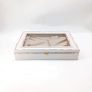 Στεφανοθήκη Ξύλινη Με Ύφασμα (33x26,5εκ.) Champagne Cottage White 239-545-63