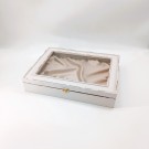 Στεφανοθήκη Ξύλινη Με Ύφασμα (33x26,5εκ.) Champagne Cottage White 239-545-63